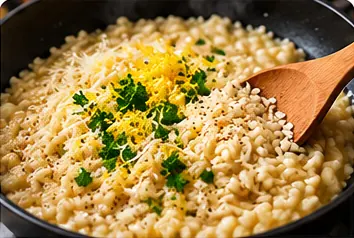 Risotto z krewetkami – etap 7: 07. Wykończenie risotto